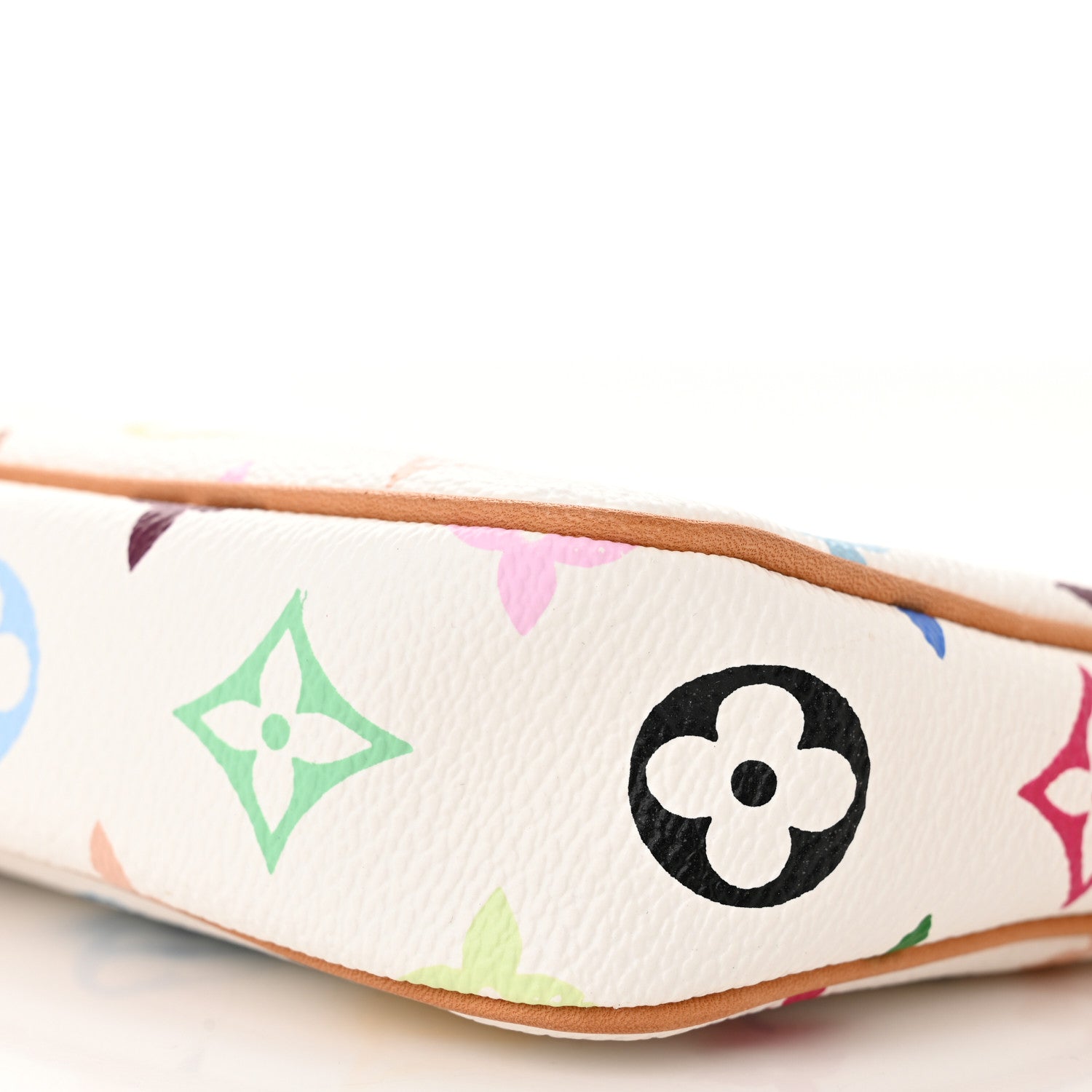 Louis Vuitton Monogram Multicolor Pochette Accessories White 9 of 10
