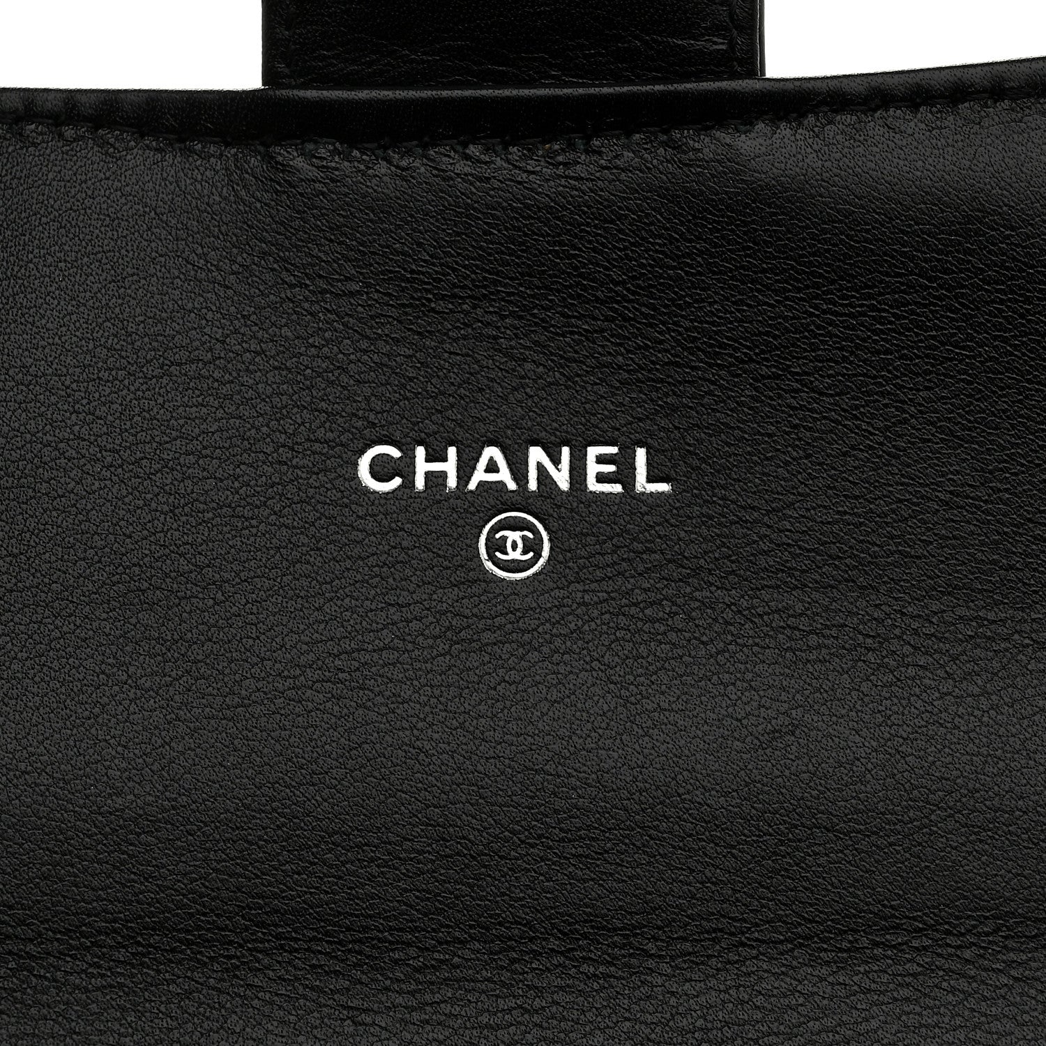 Chanel Striated Patent Quilted Travel Wallet Black 6 of 9
