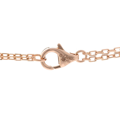 Cartier 18K Pink Gold 2 Diamond LOVE Necklace 4 of 5