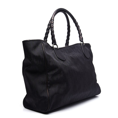 Christian Dior Nylon Monogram Lovely Shopping Tote Black 3 of 13