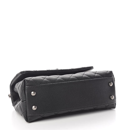 Chanel Caviar Lizard Quilted Mini Coco Handle Flap Black 4 of 11