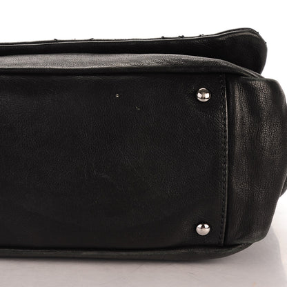 Chanel Calfskin Diamond Stitch Accordion Flap Black 7 of 9