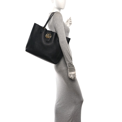 Gucci Grained Calfskin Small Dahlia Tote Black 2 of 11