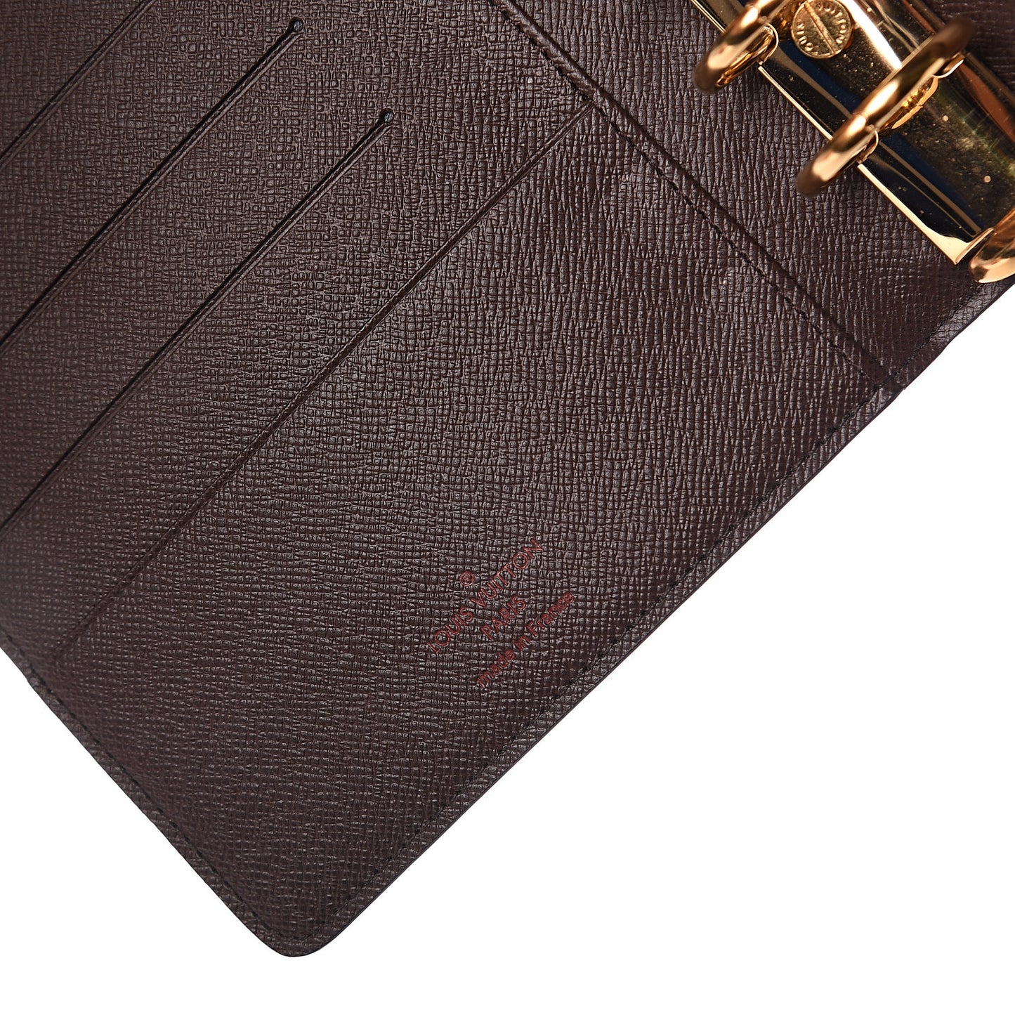 Damier Ebene Medium Ring Agenda Cover