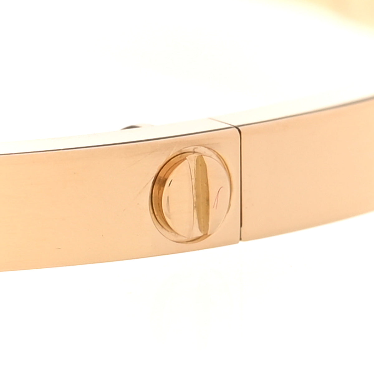 18K Yellow Gold 6 Diamond Small LOVE Bracelet 16