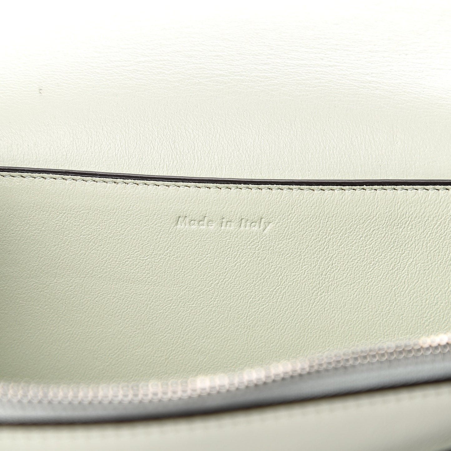 Shiny Smooth Calfskin Medium Frame Shoulder Bag Pastel Green Pop Red