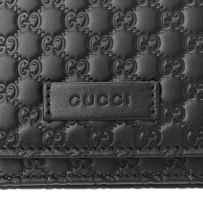 Gucci Microguccissima Crossbody Wallet Black 7 of 11