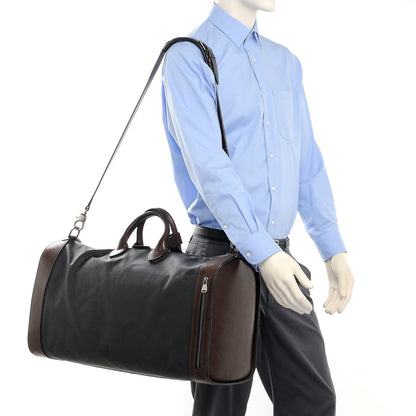 Louis Vuitton Calfskin Canvas Shako Sac Voyage 2 of 10