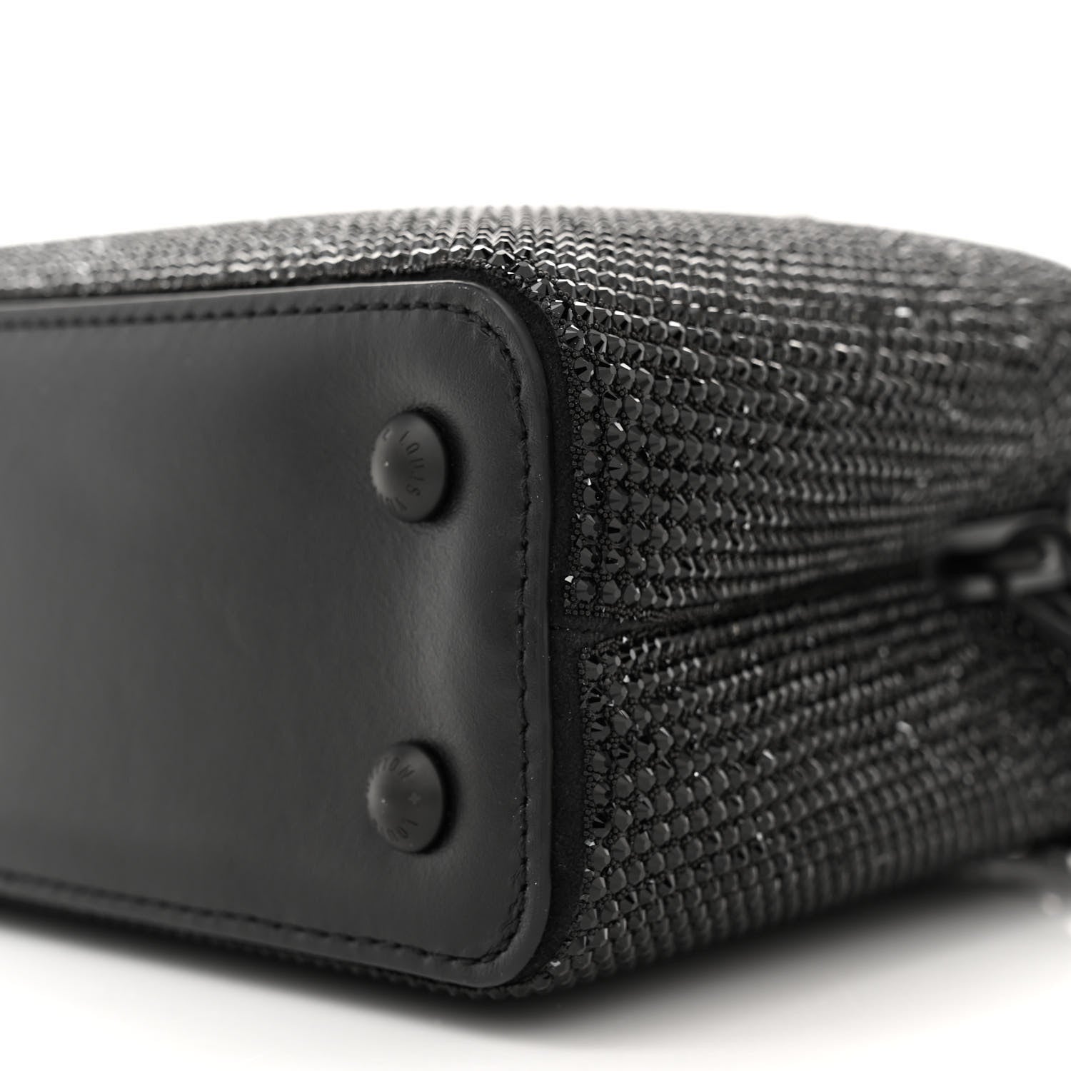 Louis Vuitton Swarovski Calfskin Capucines Mini Black 10 of 11
