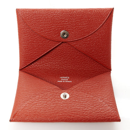Hermes Chevre Mysore Calvi Card Case Sienne 5 of 8