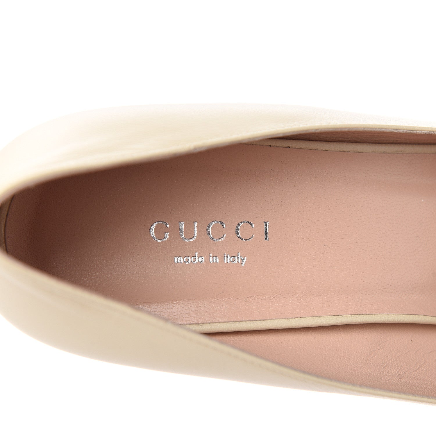Gucci Malaga Kid Crystal Square G Madelyn Mid Heel Loafer Pumps 37 White 8 of 10