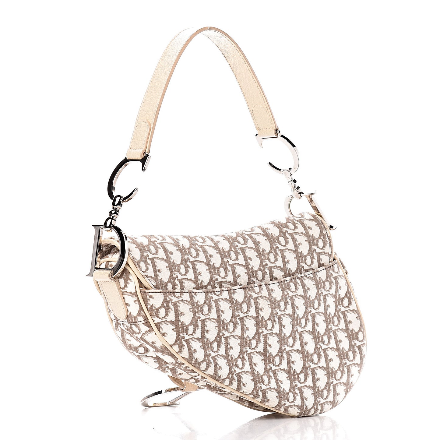 Monogram Vintage Flowers Saddle Bag Beige