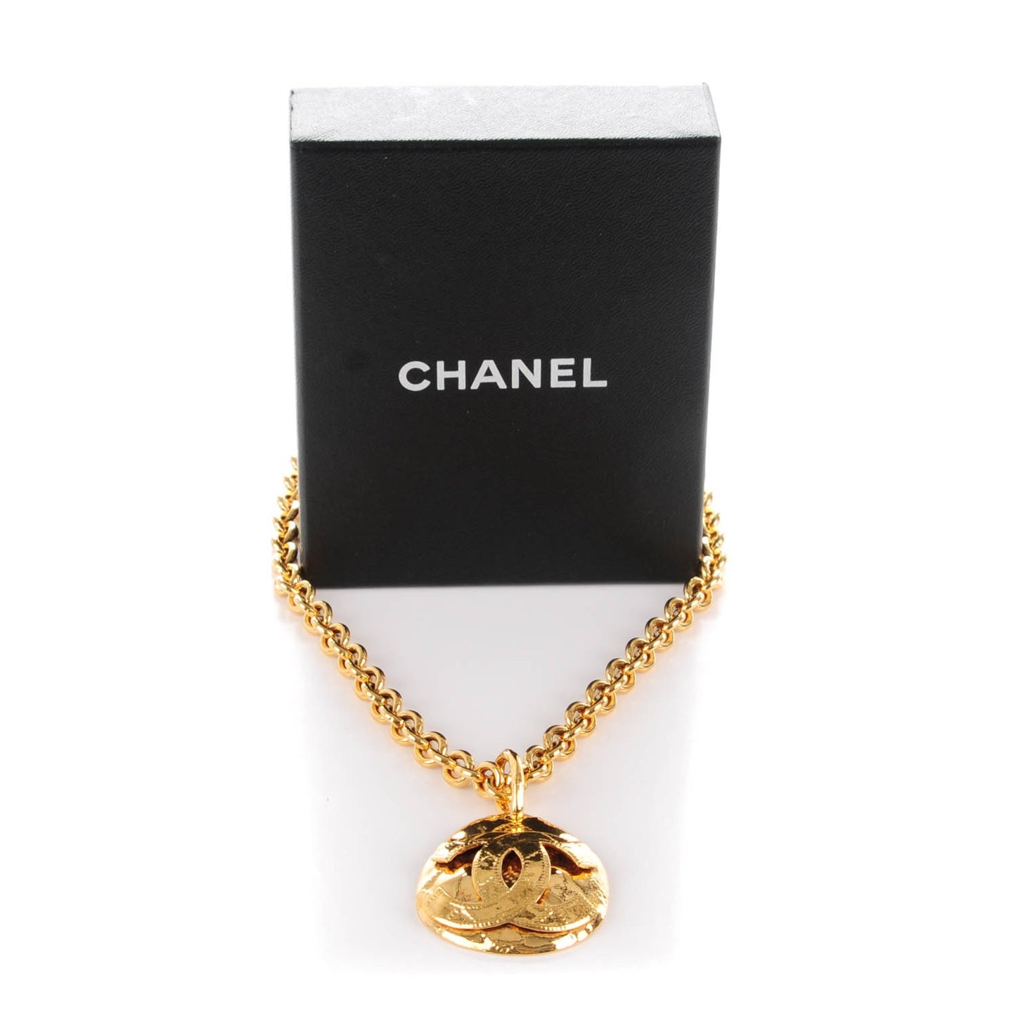 CC Pendant Necklace Gold