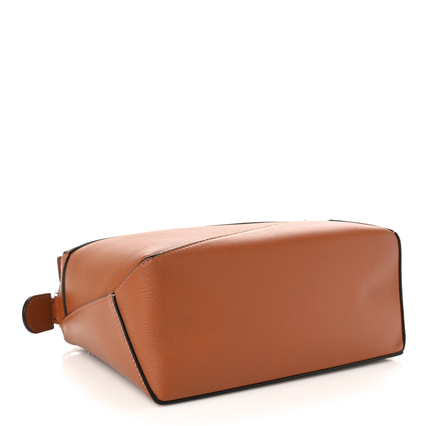 Calfskin Small Puzzle Edge Bag Tan