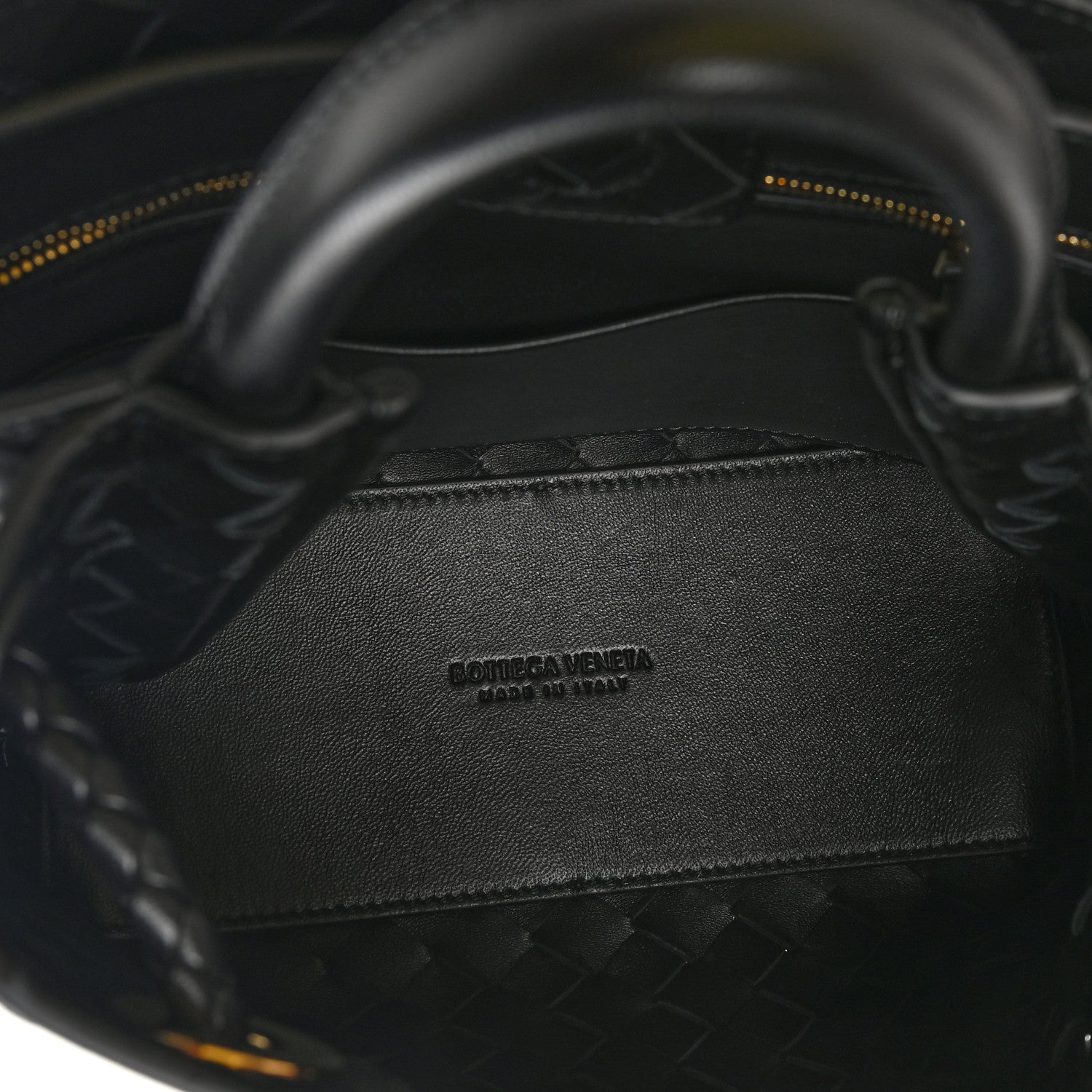 Bottega Veneta Nappa Intrecciato Small Andiamo Shoulder Bag Black 5 of 9