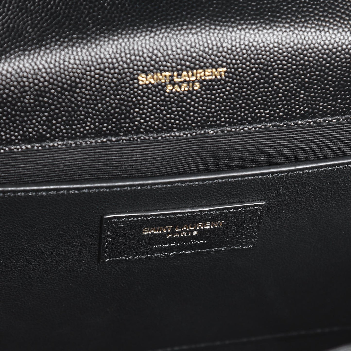 Grain De Poudre Matelasse Chevron Medium Monogram Satchel Black