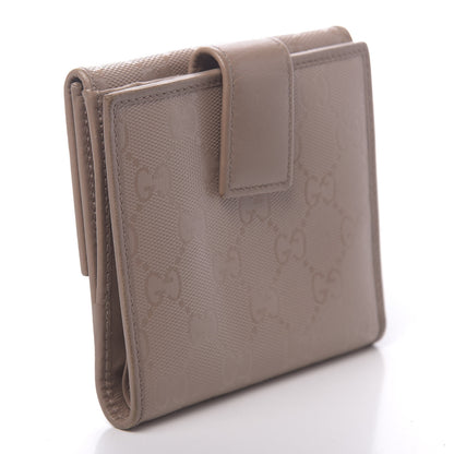 Gucci Imprime Monogram GG Pierce French Flap Wallet Winter Rose 3 of 10