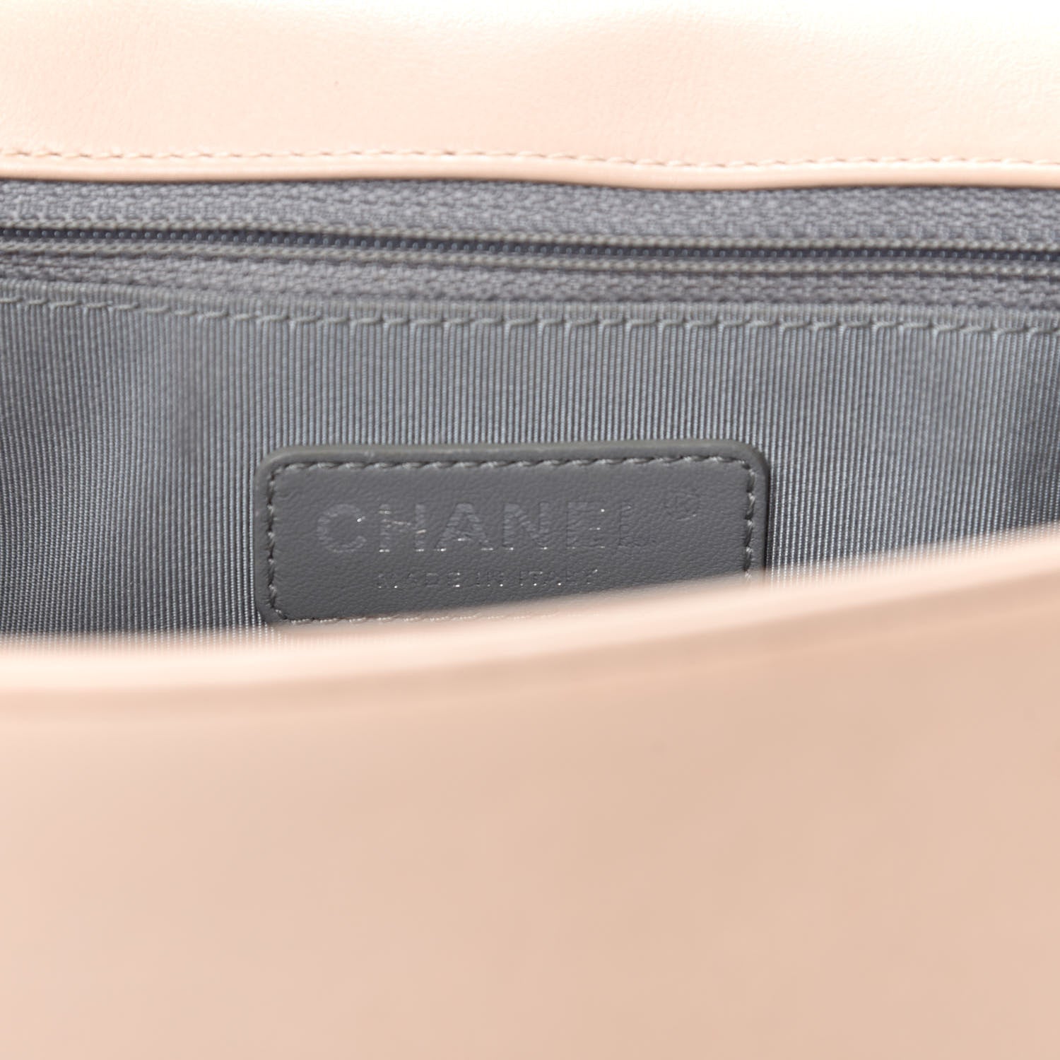 Chanel Calfskin Chevron Quilted New Medium Boy Flap Light Pink 12 of 15
