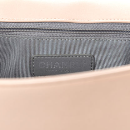 Chanel Calfskin Chevron Quilted New Medium Boy Flap Light Pink 12 of 15