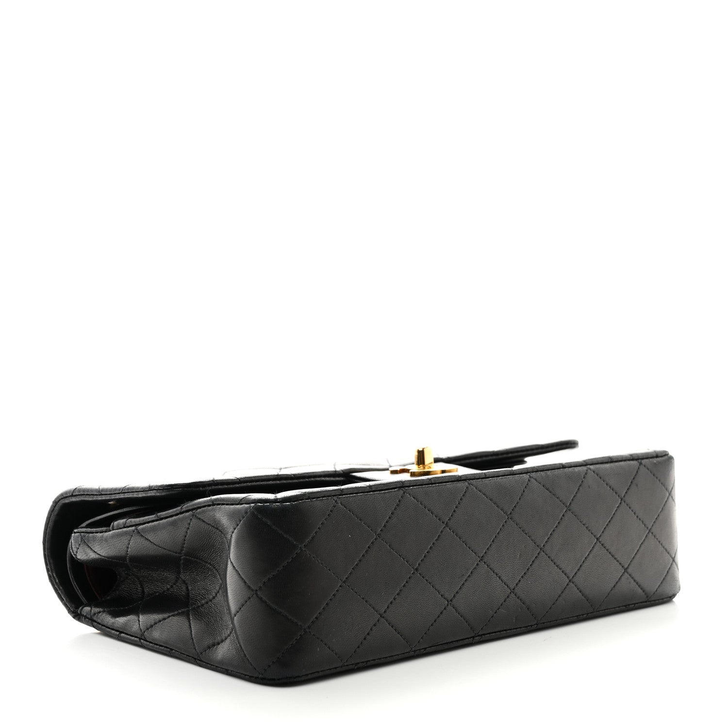 Chanel Lambskin Quilted Medium Double Flap Black 4 of 11