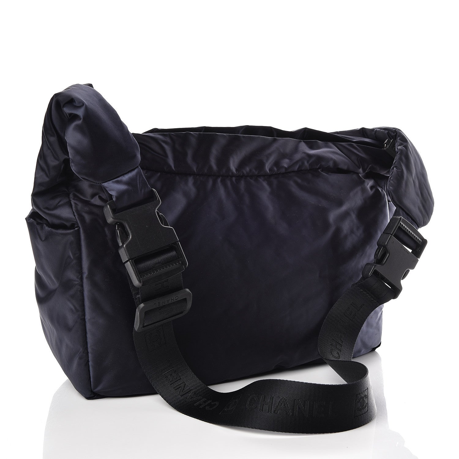 Chanel Nylon Quilted Sport Shoulder Bag Navy 3 of 9