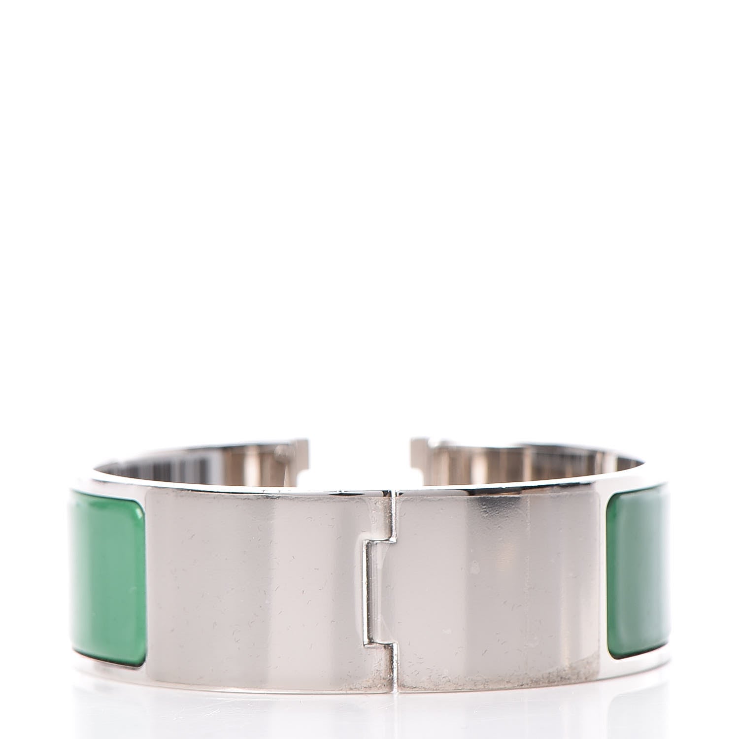 Hermes Enamel Wide Clic Clac H Bracelet PM Vert Sapin 3 of 6