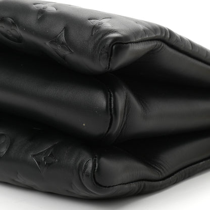 Louis Vuitton Lambskin Embossed Monogram Coussin PM Black 9 of 10
