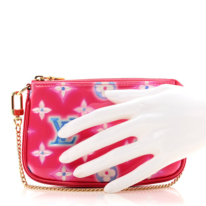 Louis Vuitton Vernis Valentine Mini Pochette Accessories Fuchsia Neon 2 of 8