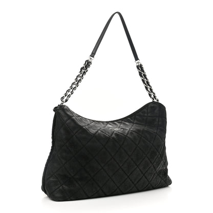 Chanel Nubuck Hobo Black 2 of 14