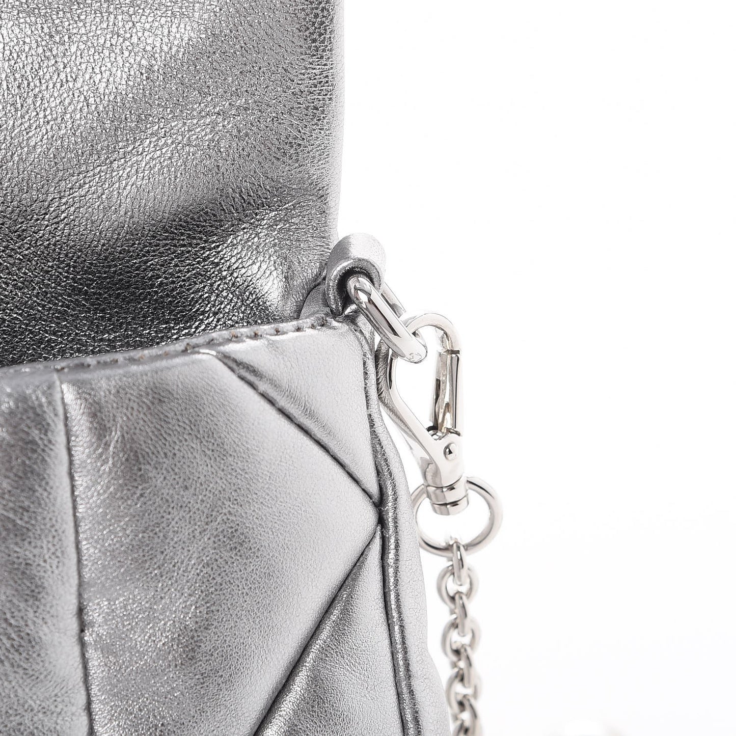 Nappa Patch Pearl Shoulder Bag Cromo