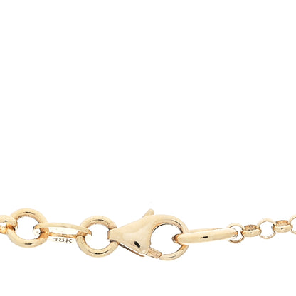 Foundrae 18K Yellow Gold Diamond Small Strength Mixed Belcher Chain Necklace 5 of 6