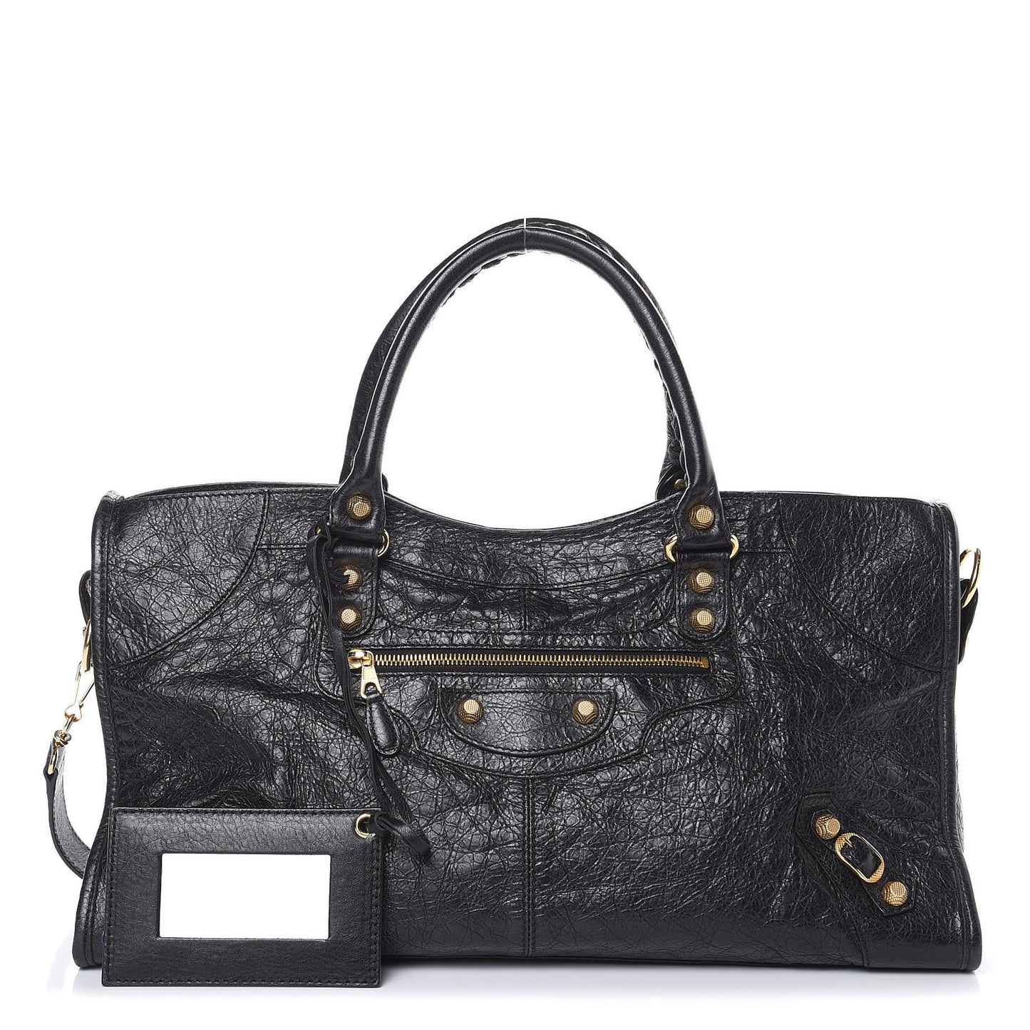 Agneau Giant 12 Gold Hardware Part Time Black