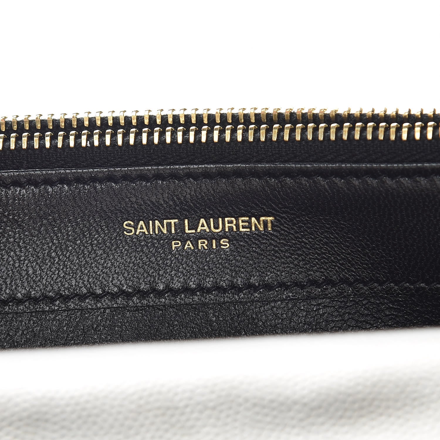 Saint Laurent Metallic Grain De Poudre Matelasse Chevron Monogram Envelope Chain Wallet Piombo Black 6 of 9
