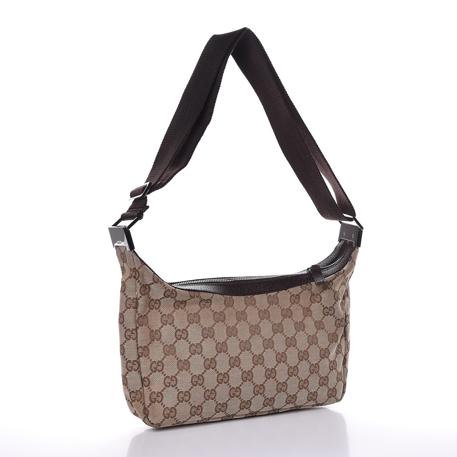 Gucci Monogram Shoulder Bag Dark Brown 3 of 7