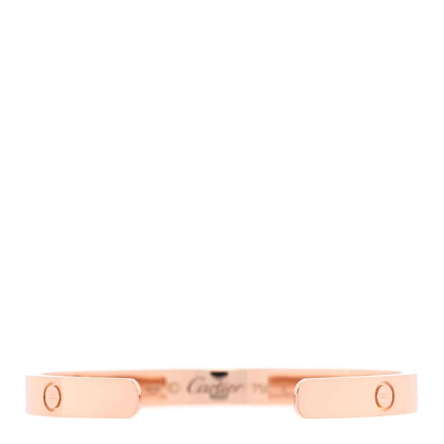 Cartier 18K Pink Gold LOVE Cuff Bracelet 17 2 of 3