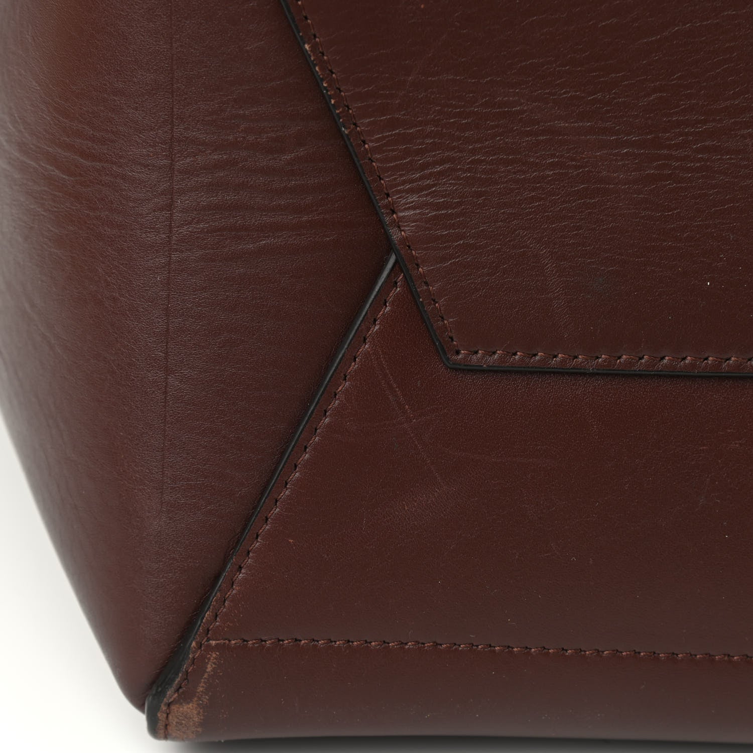 Celine Supersoft Calfskin Sangle Bucket Bag Burgundy 11 of 16