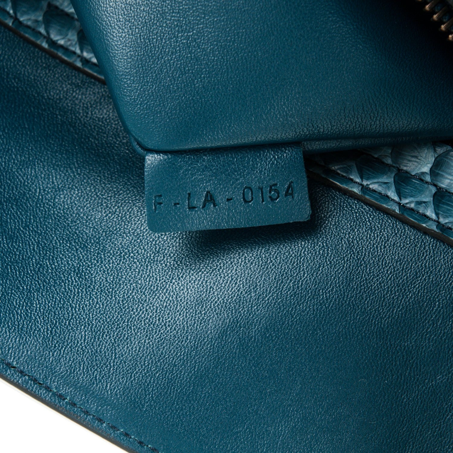 Celine Python Medium Phantom Luggage Blue 7 of 7