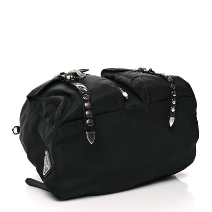 Prada Nylon New Vela Studded Backpack Black 3 of 11
