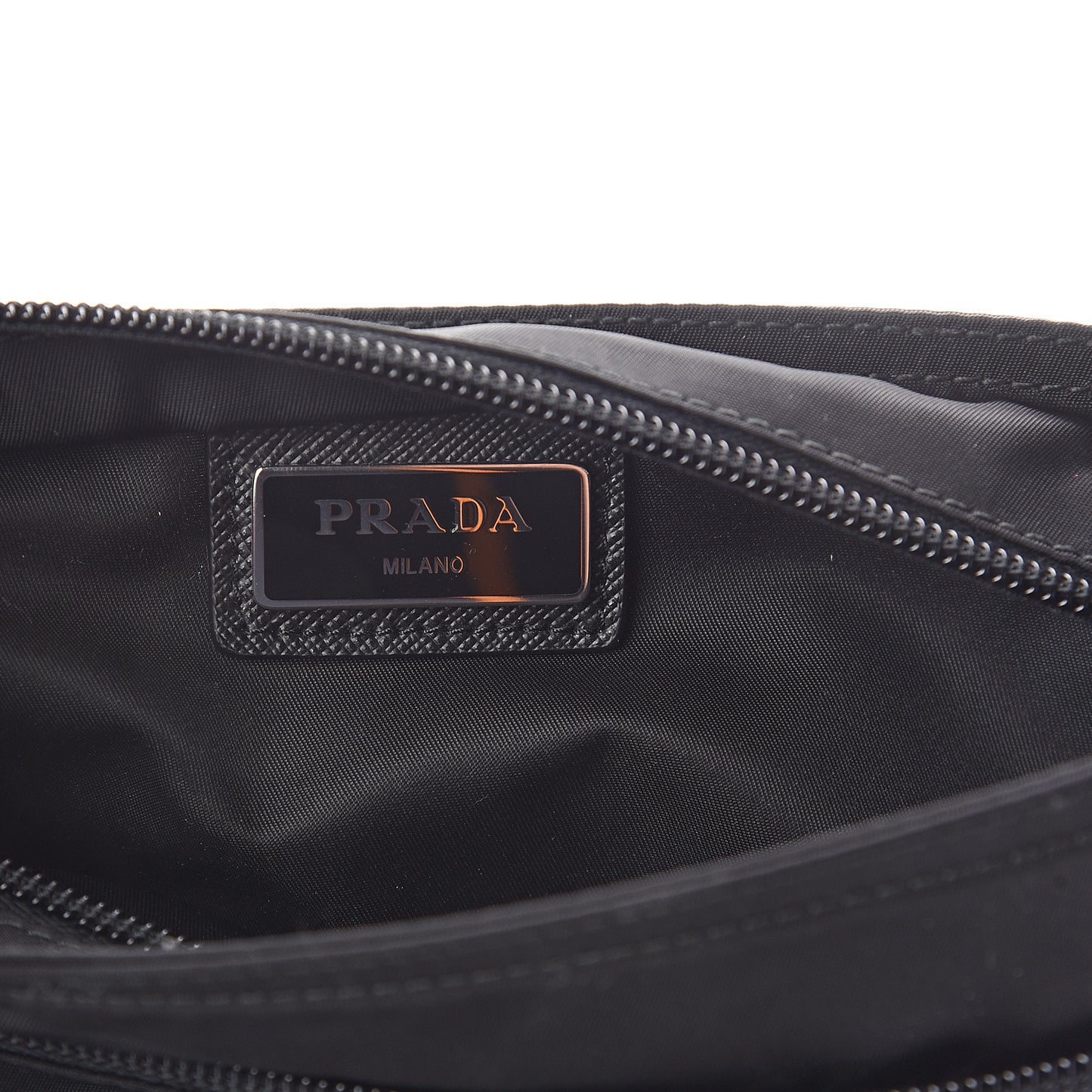 Nylon Vela Flat Messenger Bag Black