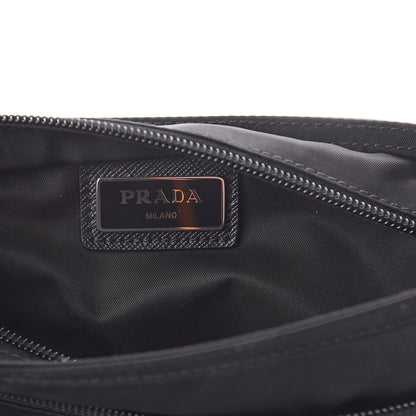 Prada Nylon Vela Flat Messenger Bag Black 6 of 8