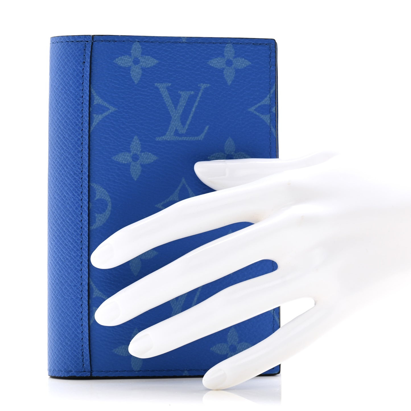 Monogram Taiga Passport Cover Agave Blue