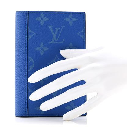 Louis Vuitton Monogram Taiga Passport Cover Agave Blue 2 of 7