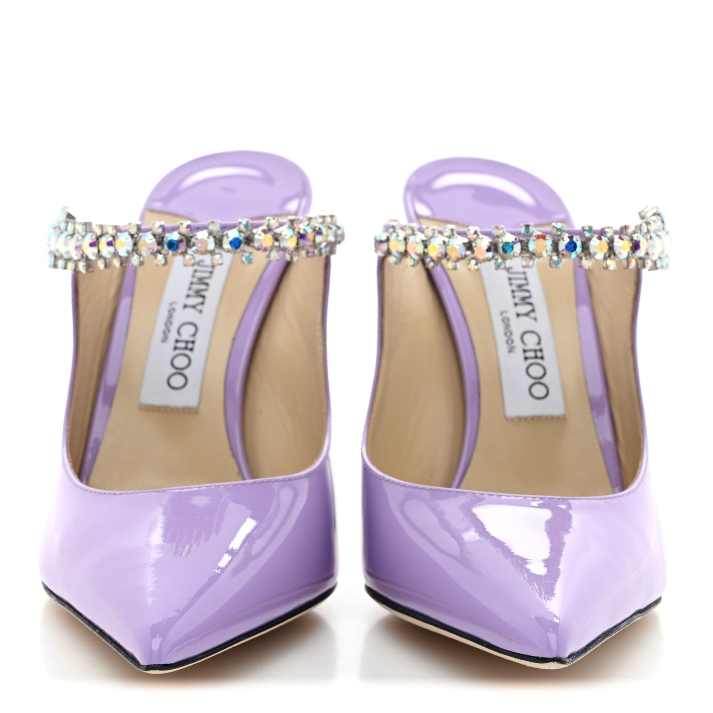 Patent Crystal Bing 100 Pumps 38.5 Wisteria