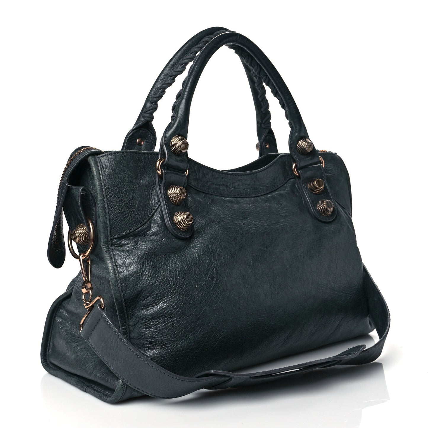 Agneau Giant 21 Rose Gold Hardware City Anthracite