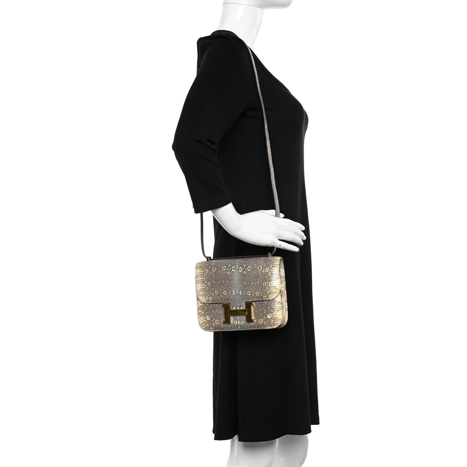 Hermes Lizard Constance 18 Ombre 2 of 11