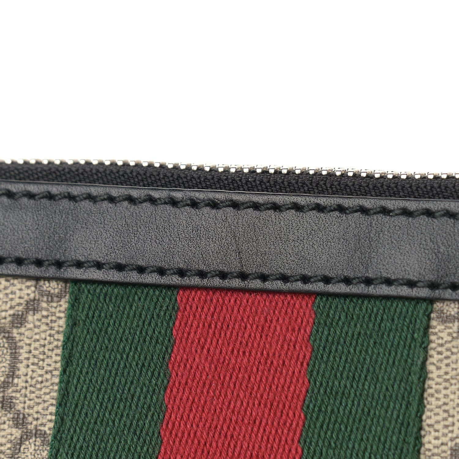 Gucci GG Supreme Monogram Web Messenger Bag Black 13 of 16