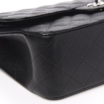 Chanel Caviar Quilted Jumbo Double Flap Black 9 of 16