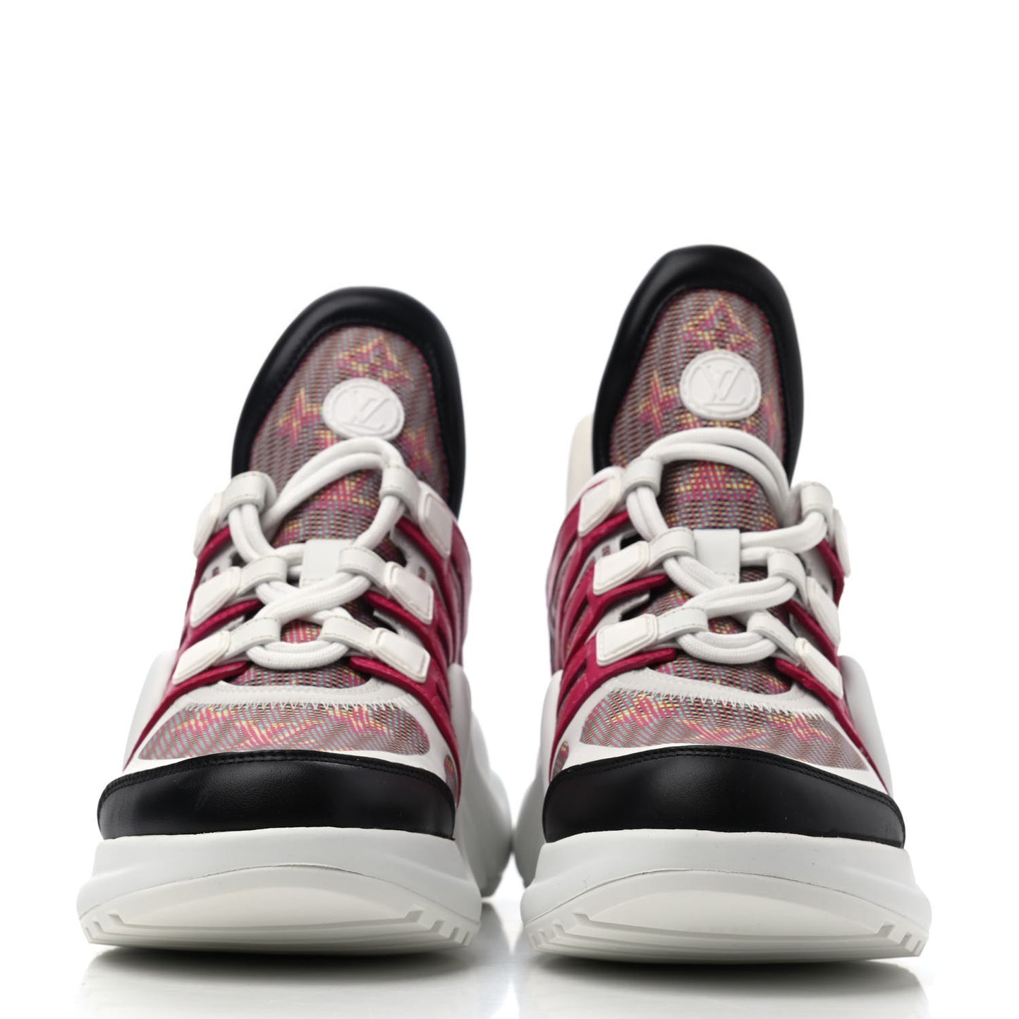 Calfskin Nylon LV Pop Archlight Sneaker 37.5 Rose