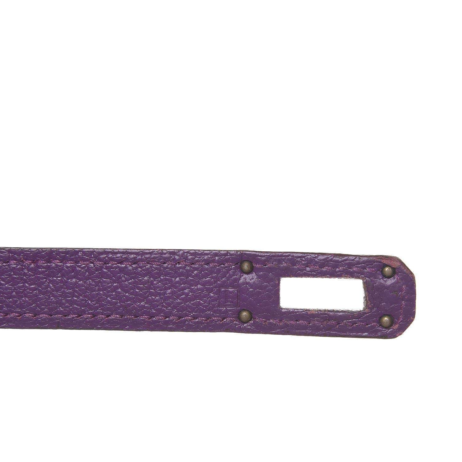 Hermes Chevre Mysore Kelly Longue Wallet Violet 7 of 15