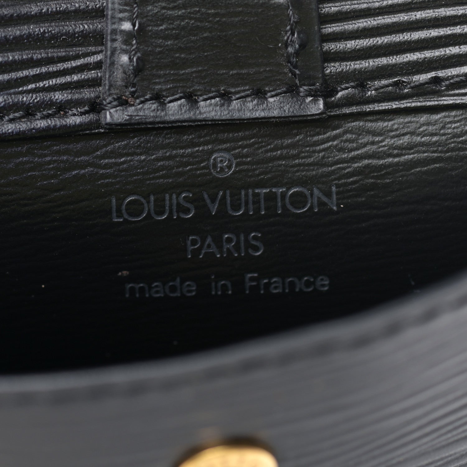 Louis Vuitton Epi Sherwood Belt Bag Black 5 of 5